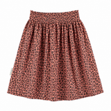 Piupiuchick Knee-Lenght Skirt | Pink W/ Animal Print