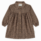 Piupiuchick Short Dress | Brown W/ Animal Print