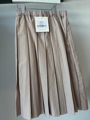 Unlabel Ring3 Skirt Dark Beige Stripes