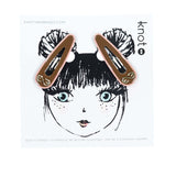 Knot Hairbands Profile Clip Set // Cocoa + Blush