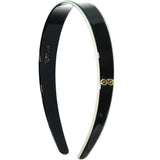 Knot Hairbands Profile Headband // Black + Cream