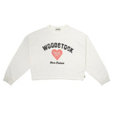 Tocoto Vintage Woodstook Love Festival" Sweatshirt Off White