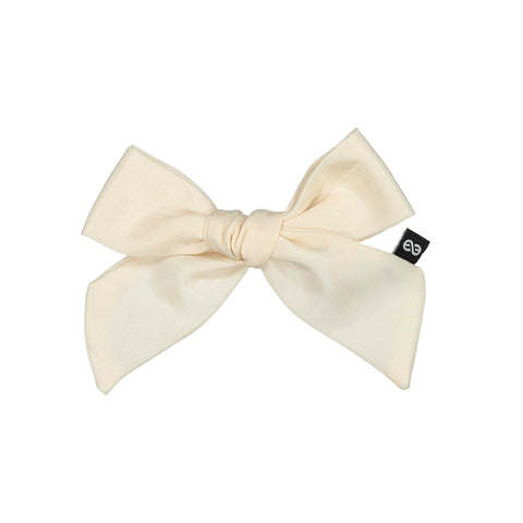 Knot Hairbands Sateen Petite Bow Clip // Cream