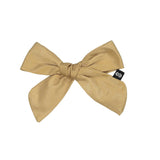 Knot Hairbands Sateen Petite Bow Clip // Golden