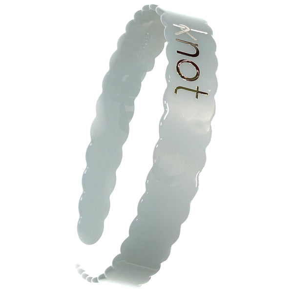 Knot Hairbands Scalloped Headband // Sky Blue