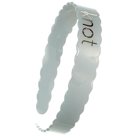 Knot Hairbands Scalloped Headband // Sky Blue