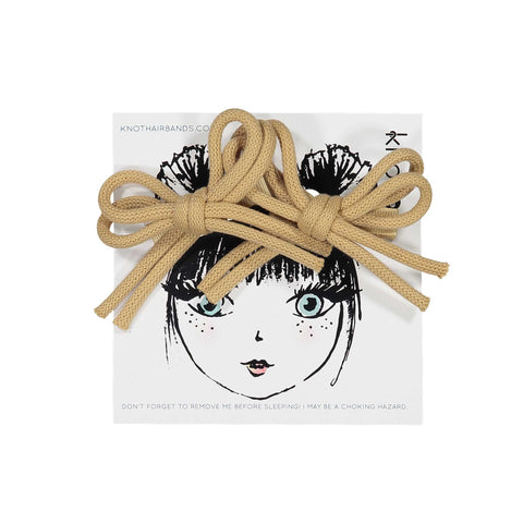 Knot Hairbands Twist Clip Set // Golden