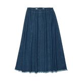 Coco Blanc Denim Paneled Skirt