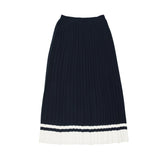 Coco Blanc Accordian Pleated Skirt