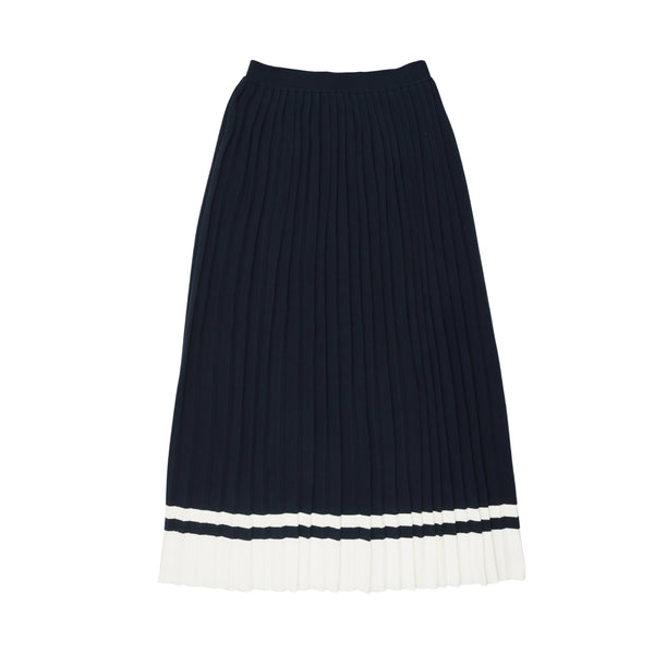 Coco Blanc Accordian Pleated Skirt