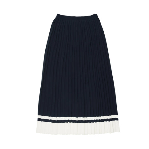 Coco Blanc Accordian Pleated Skirt
