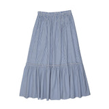 Coco Blanc Striped Maxi Skirt