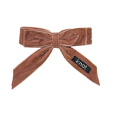 Knot Hairbands Velvet Ribbon Bow Clip // Blush