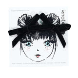 Knot Hairbands Velvet Ribbon Mini Bow Set // Black