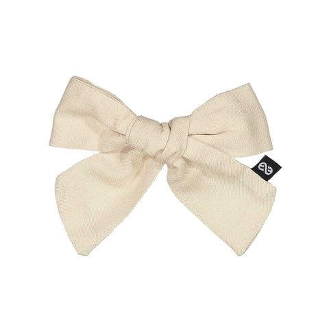 Knot Hairbands Woven Bow Clip // Cream