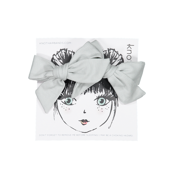 Knot Hairbands Tidal Tee Bow Set // Powder Blue