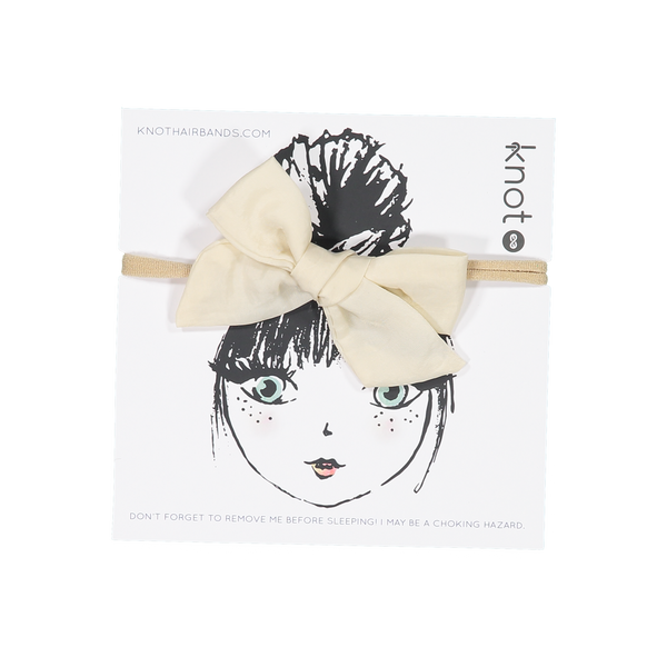 Knot Hairbands Matte Luxe Bow Band // Taupe