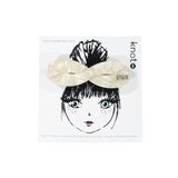 Knot Hairbands Seaglass Barrette // Cream Glass