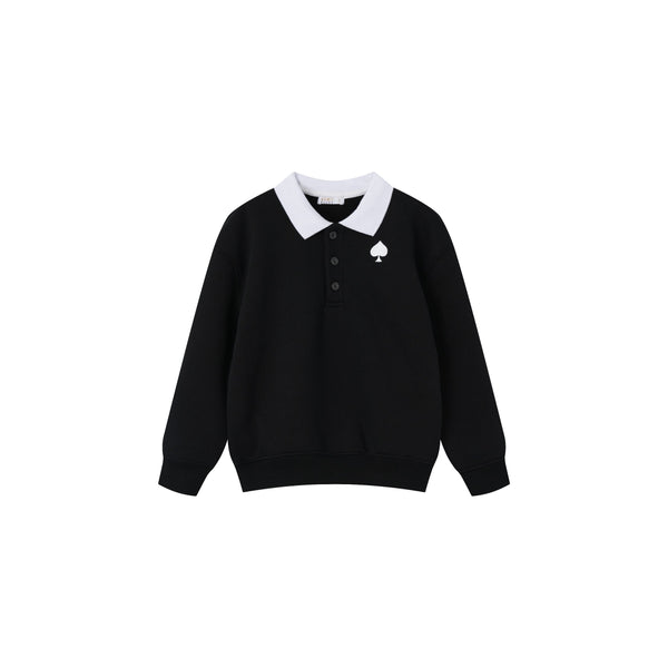 Coco Blanc Polo Sweatshirt Black