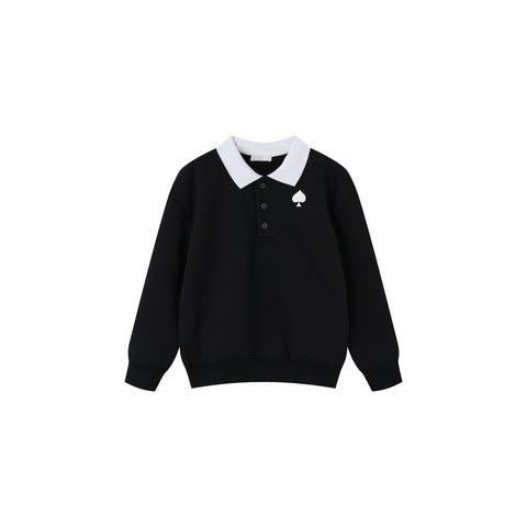 Coco Blanc Polo Sweatshirt Black