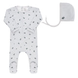 Ely’s & Co Berry Collection - Blueberry - Footie + Bonnet