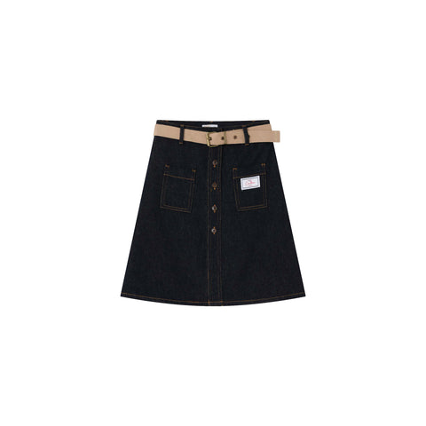 Coco Blanc Denim Skirt | AW26