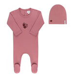 Ely’s & Co Fruit Collection - Pink Apple - Footie + Beanie