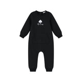 Coco Blanc French Terry Romper Black