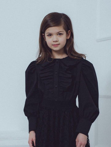 Unlabel Confident Ruffle Blouse Black