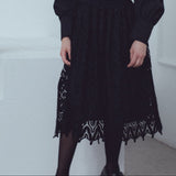 Unlabel Assert Lace Skirt Black Lace