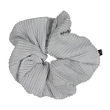 Knot Hairbands Pleated Scrunchie Silver