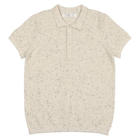 Coco Blanc Speckled Knit Polo
